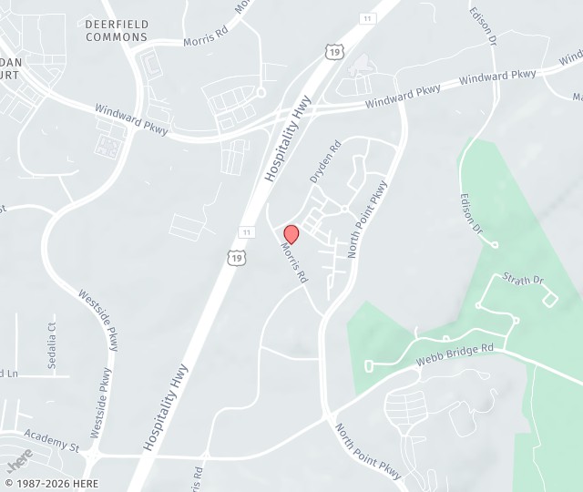 Location Map: 12425 Morris Road Alpharetta, Georgia 30005