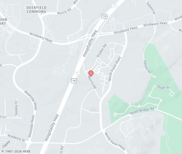 Location Map: 12425 Morris Road Alpharetta, Georgia 30005
