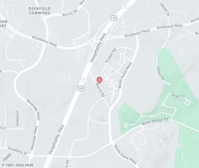 Location Map: 12425 Morris Road Alpharetta, Georgia 30005