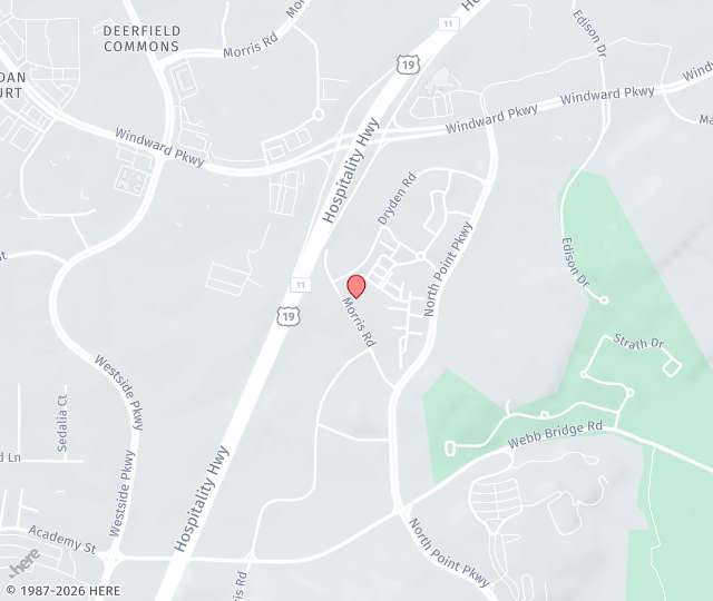 Location Map: 12425 Morris Road Alpharetta, Georgia 30005