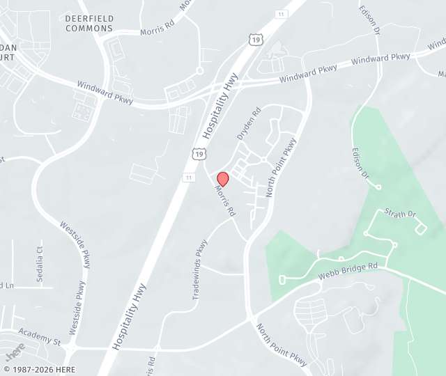 Location Map: 12425 Morris Road Alpharetta, Georgia 30005