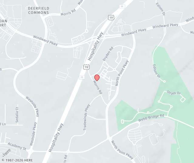 Location Map: 12425 Morris Road Alpharetta, Georgia 30005